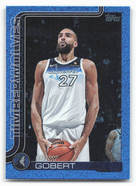 2025-26 Topps #111 Rudy Gobert Blue Sandglitter