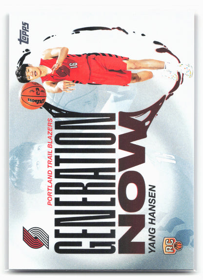 2025-26 Topps #GN-16 Yang Hansen Generation Now