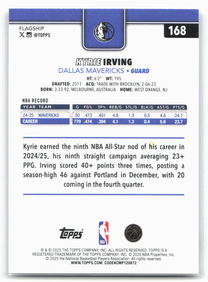 2025-26 Topps #168 Kyrie Irving