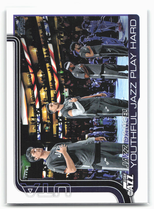 2025-26 Topps #290 Jazz Dance!: Youthful Jazz Play Hard