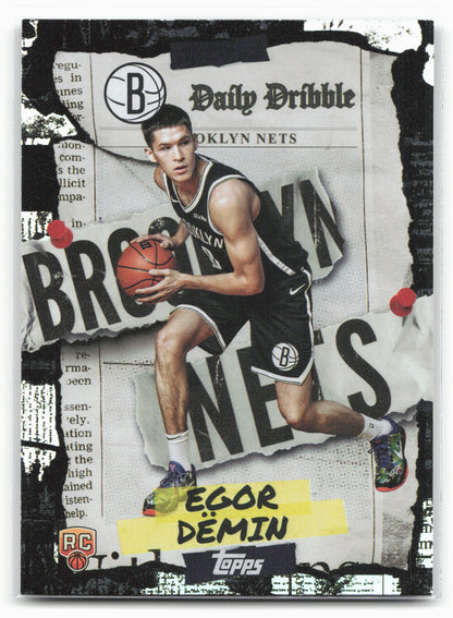2025-26 Topps #DD-38 Egor Dëmin The Daily Dribble