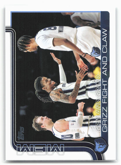 2025-26 Topps #298 Grit and Grind: Grizz Fight and Claw