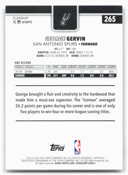 2025-26 Topps #265 George Gervin