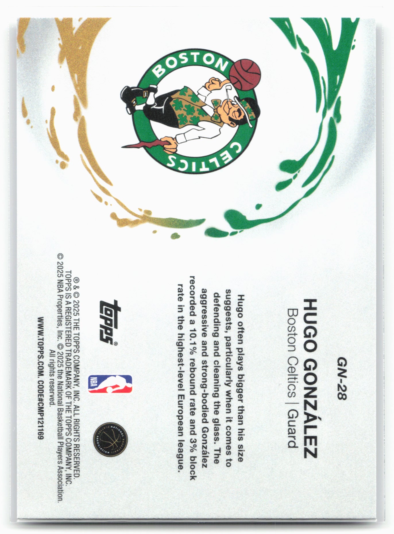 2025-26 Topps #GN-28 Hugo González Generation Now