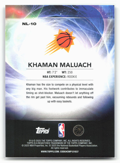 2025-26 Topps #NL-10 Khaman Maluach No Limit