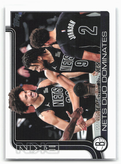 2025-26 Topps #273 Whatever It Takes: Nets Duo Dominates