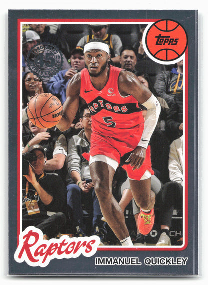 2025-26 Topps #80BK-8 Immanuel Quickley 1980-81 Topps Basketball