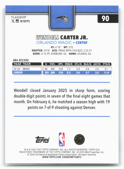 2025-26 Topps #90 Wendell Carter Jr.