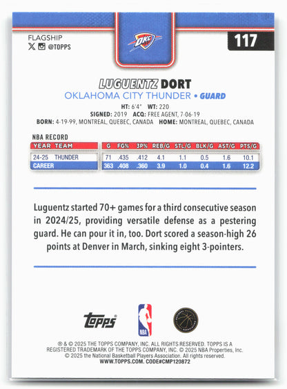 2025-26 Topps #117 Luguentz Dort