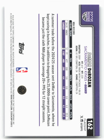 
2025-26 Topps #162 DeMar DeRozan