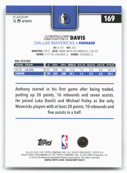 2025-26 Topps #169 Anthony Davis