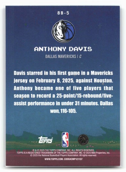 2025-26 Topps #8B-5 Anthony Davis 8-Bit Ballers