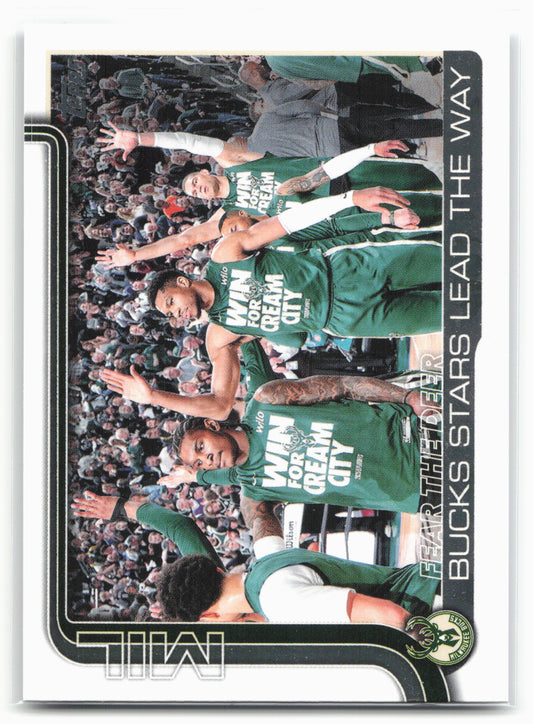2025-26 Topps #281 Fear the Deer: Bucks Stars Lead the Way