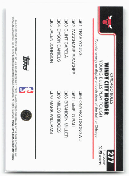 2025-26 Topps #277 Windy City Wonder: Young Bulls Play Tough