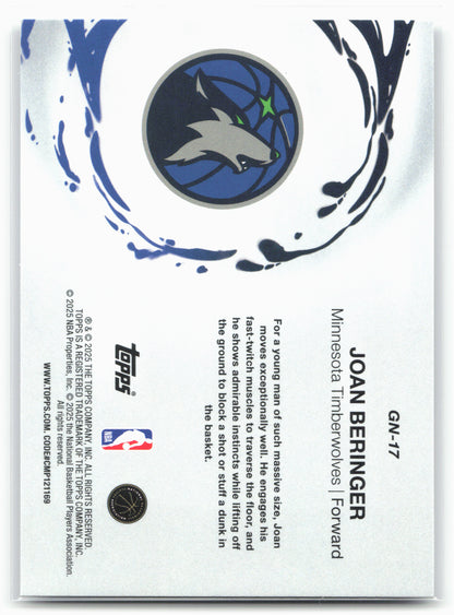 2025-26 Topps #GN-17 Joan Beringer Generation Now