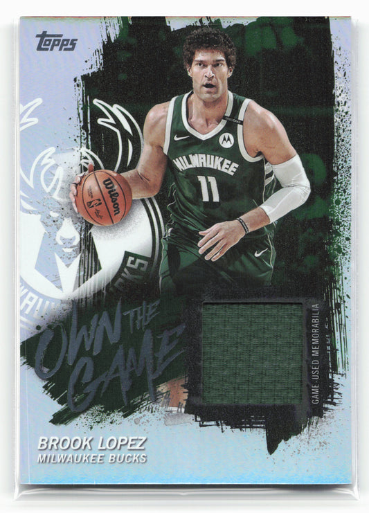 2025-26 Topps #OTGA-BL Brook Lopez Own the Game Rainbow Foilboard