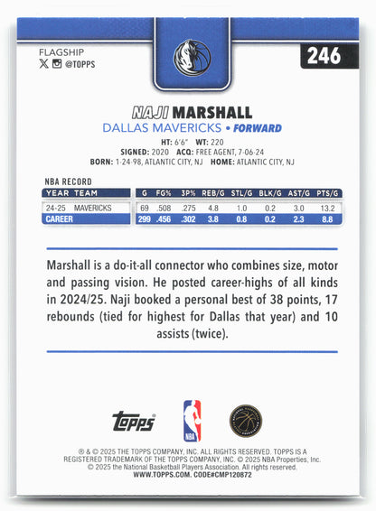 2025-26 Topps #246 Naji Marshall
