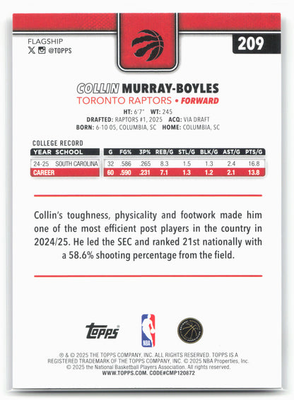 2025-26 Topps #209 Collin Murray-Boyles