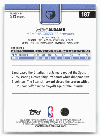 2025-26 Topps #187 Santi Aldama