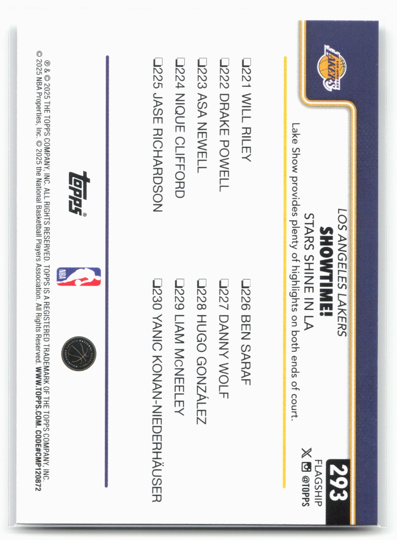 2025-26 Topps #293 Showtime!: Stars Shine in