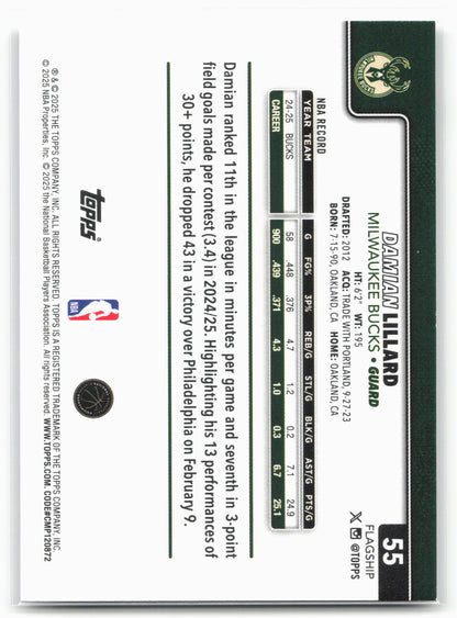 2025-26 Topps #55 Damian Lillard