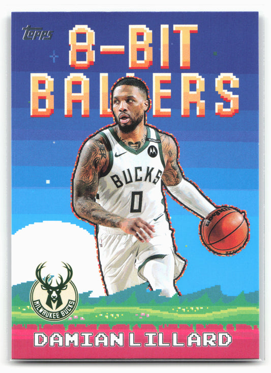 2025-26 Topps #8B-8 Damian Lillard 8-Bit Ballers