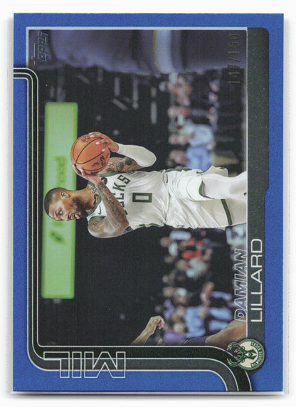 2025-26 Topps #55 Damian Lillard Blue Rainbow #/150