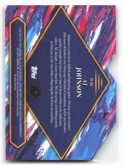 2024-25 Finest #D-26 AJ Johnson Debut 23152