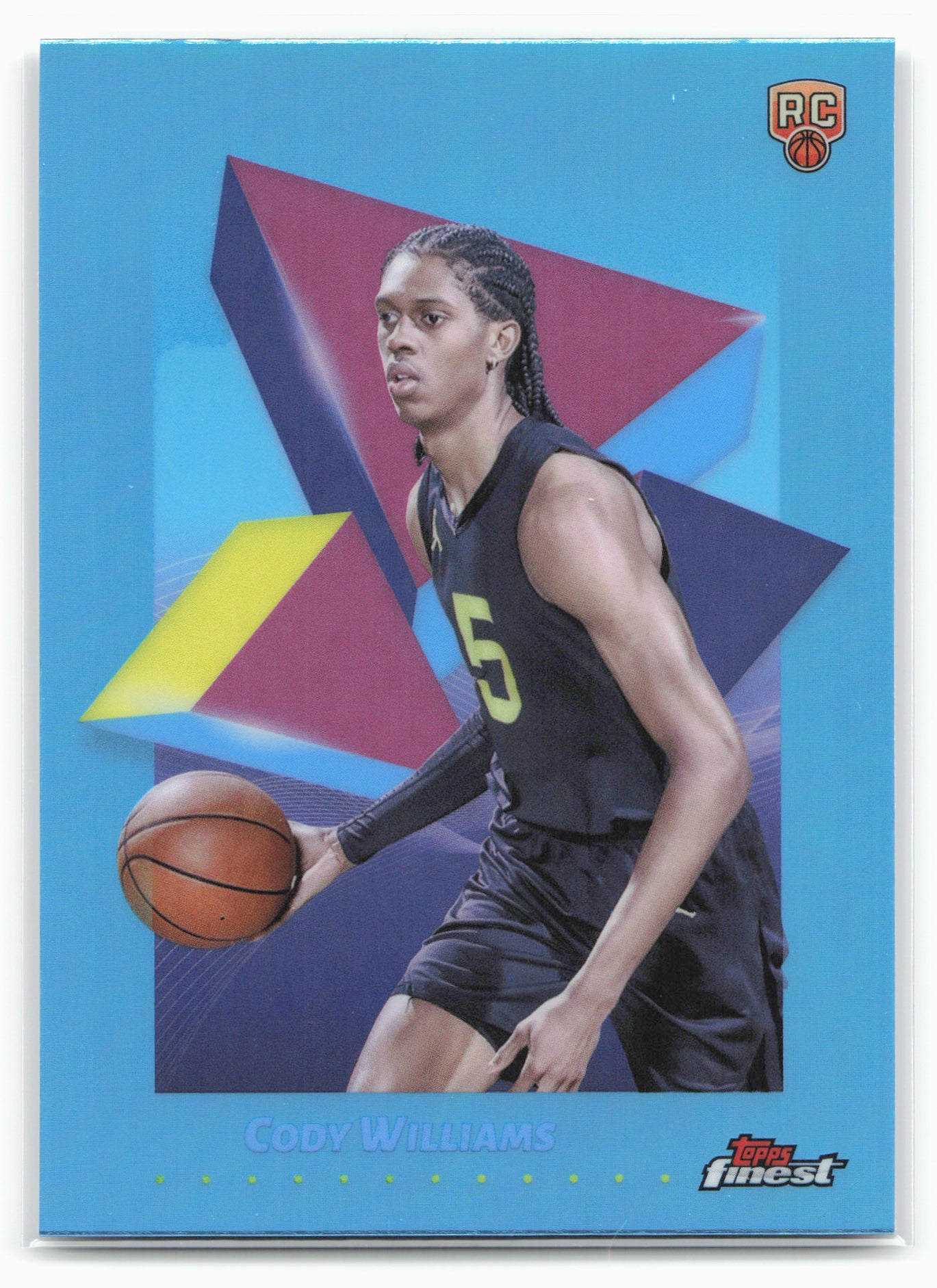 2024-25 Finest #96 Cody Williams Sky Blue Refractor 23154