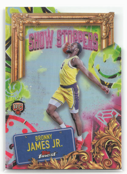 2024-25 Finest #S-29 Bronny James Jr. Showstoppers Refractor 23155