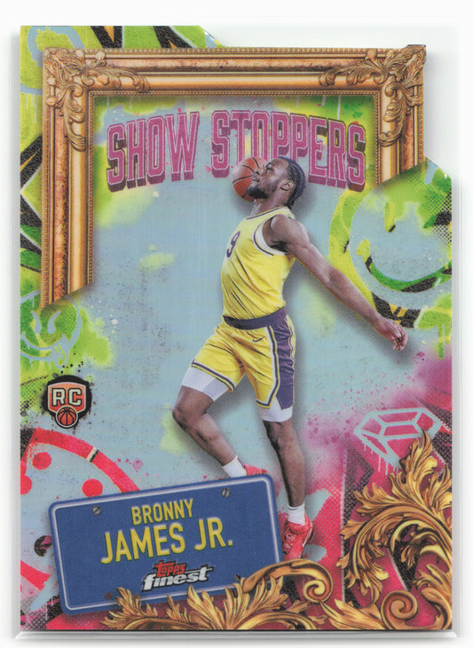2024-25 Finest #S-29 Bronny James Jr. Showstoppers Refractor 23155