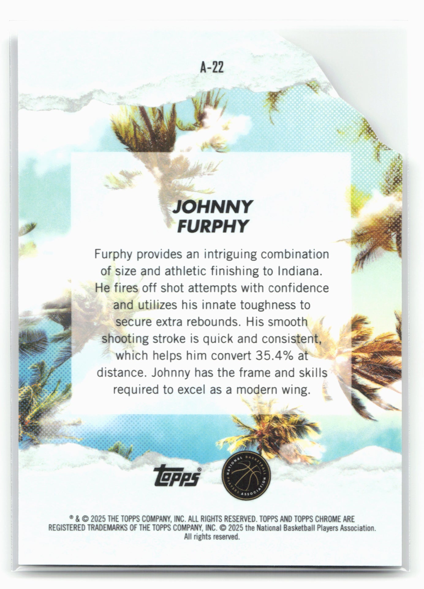 2024-25 Finest #A-22 Johnny Furphy Arrivals X-Fractor 23162