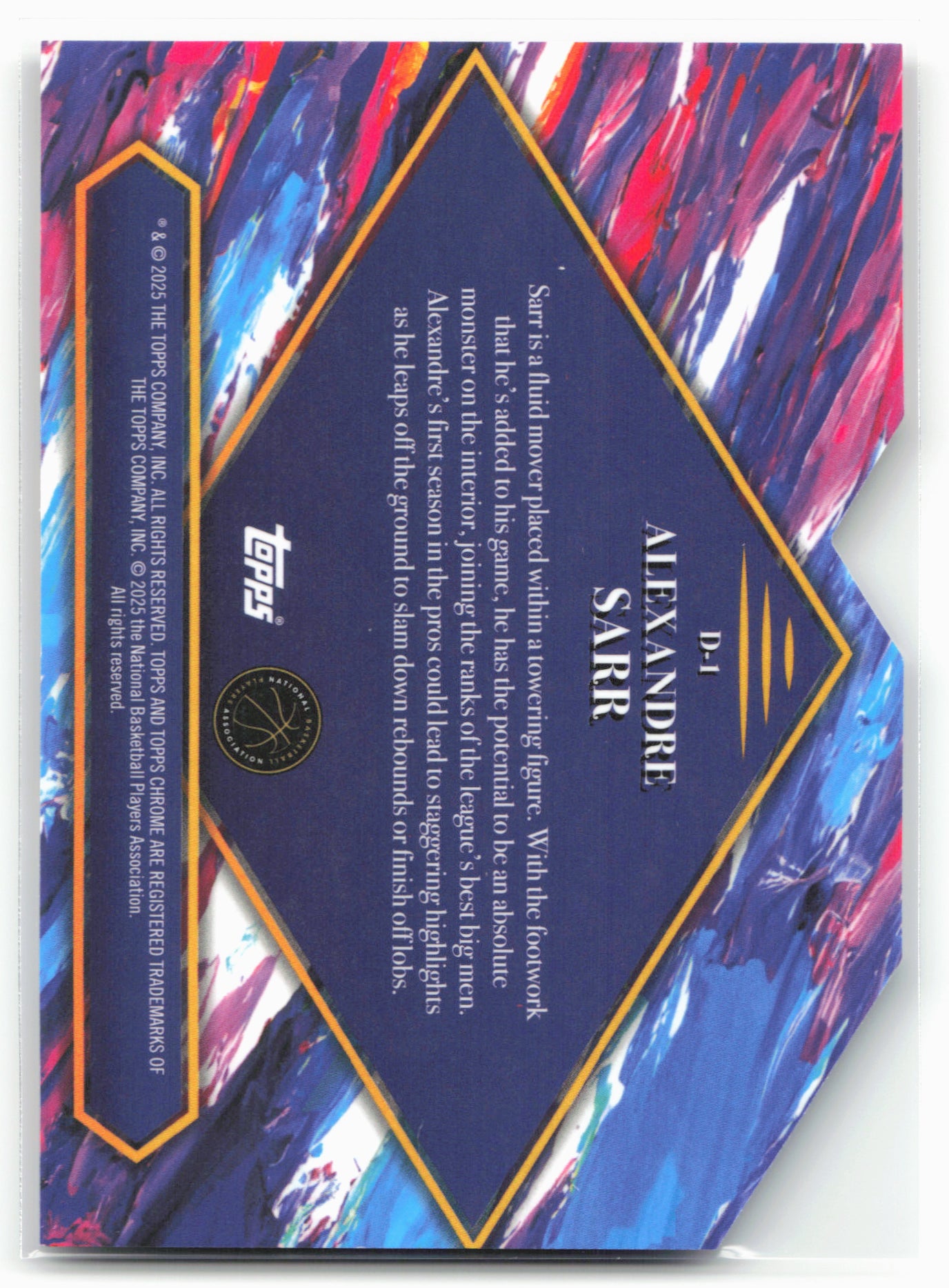 2024-25 Finest #D-1 Alexandre Sarr Debut 23163