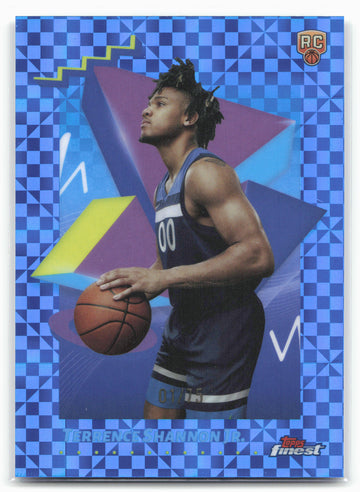 
2024-25 Finest #155 Terrence Shannon Jr. Blue X-Factor #/75