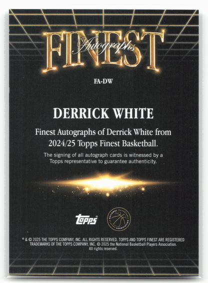 2024-25 Finest #FA-DW Derrick White Finest Autographs