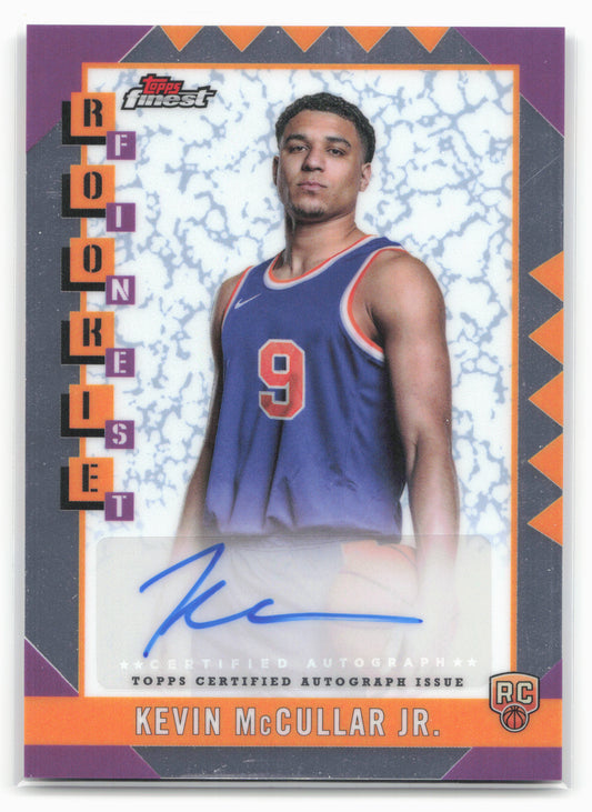 2024-25 Finest #RFA-KM Kevin McCullar Jr. Rookie Finest Autographs