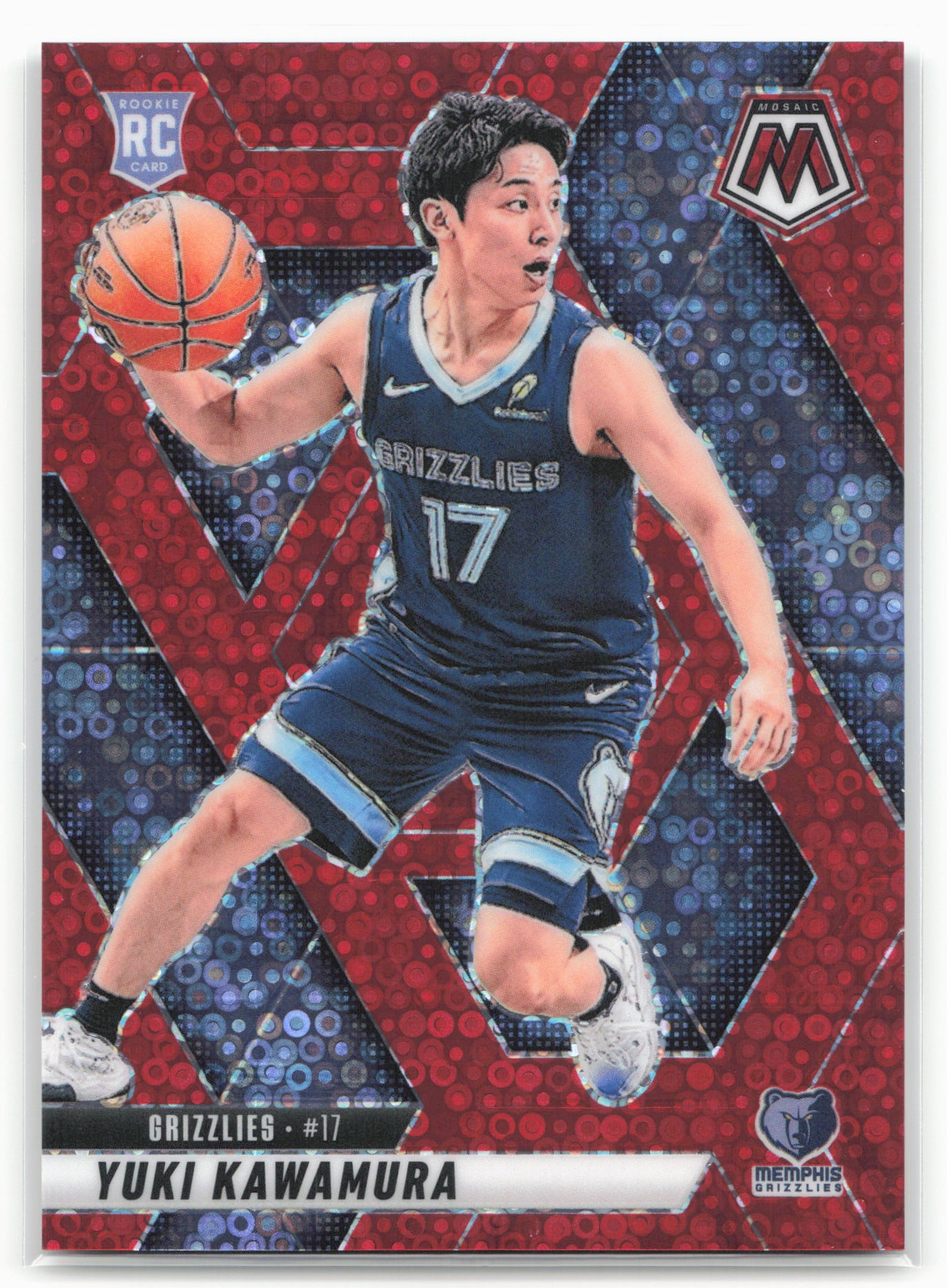 2024-25 Panini Mosaic #209 Yuki Kawamura Fast Break Red Mosaic 23175