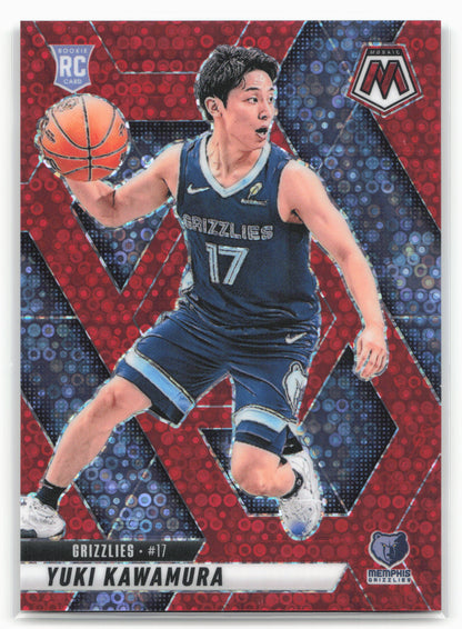 2024-25 Panini Mosaic #209 Yuki Kawamura Fast Break Red Mosaic 23175