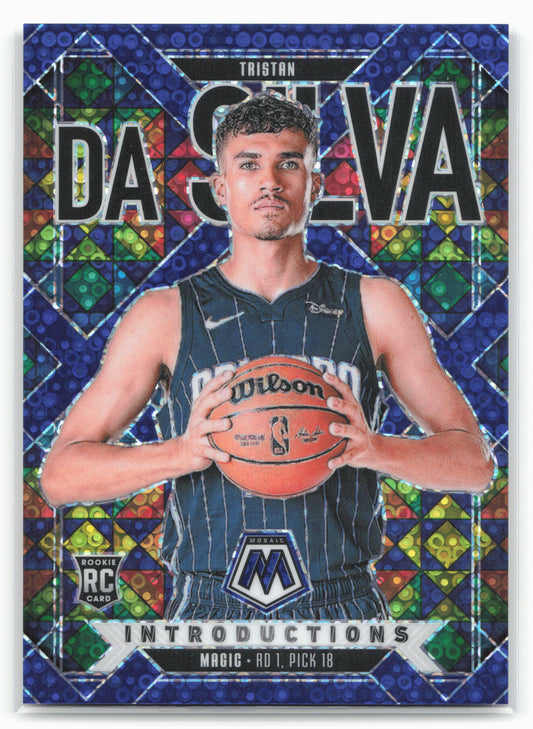 2024-25 Panini Mosaic #5 Tristan da Silva Introductions Fast Break Blue #/85