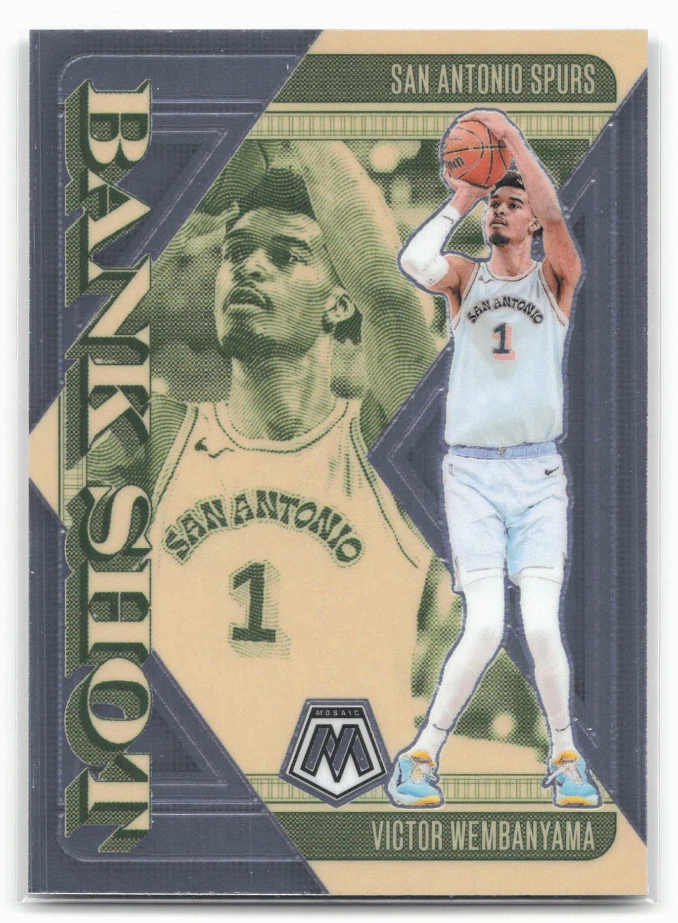 2024-25 Panini Mosaic #20 Victor Wembanyama Bank Shot 23187