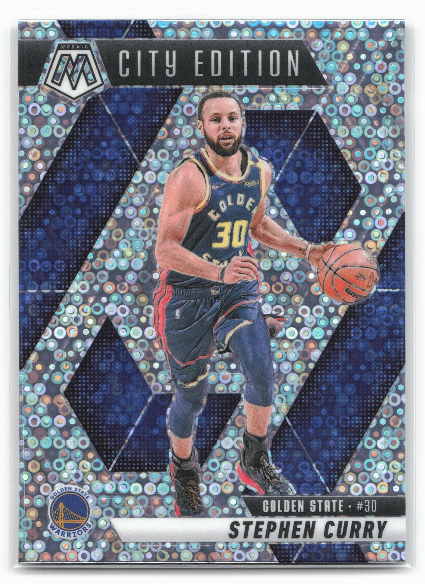 2024-25 Panini Mosaic #272 Stephen Curry Fast Break Silver Mosaic 23189