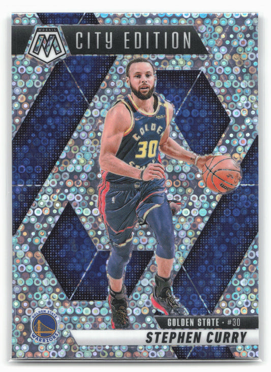 2024-25 Panini Mosaic #272 Stephen Curry Fast Break Silver Mosaic 23189