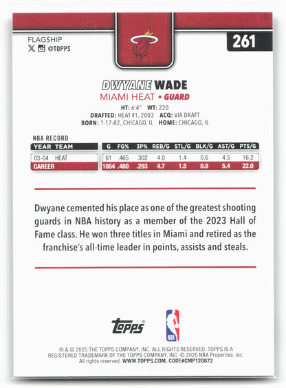 2025-26 Topps #261 Dwyane Wade