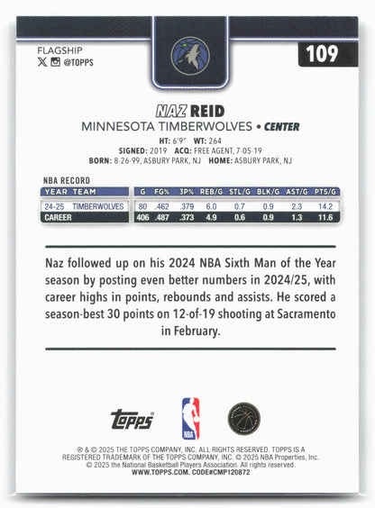 2025-26 Topps #109 Naz Reid