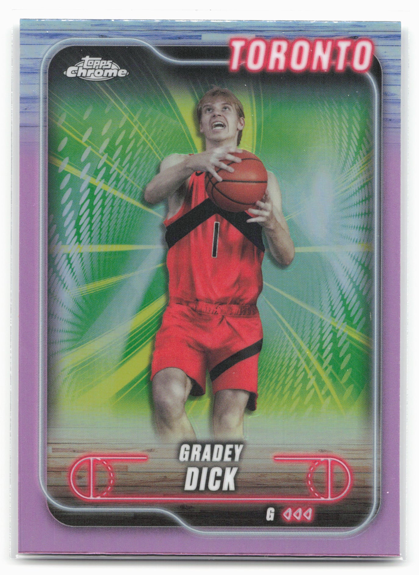 2024-25 Topps Chrome #92 Gradey Dick Pink Refractor 23216