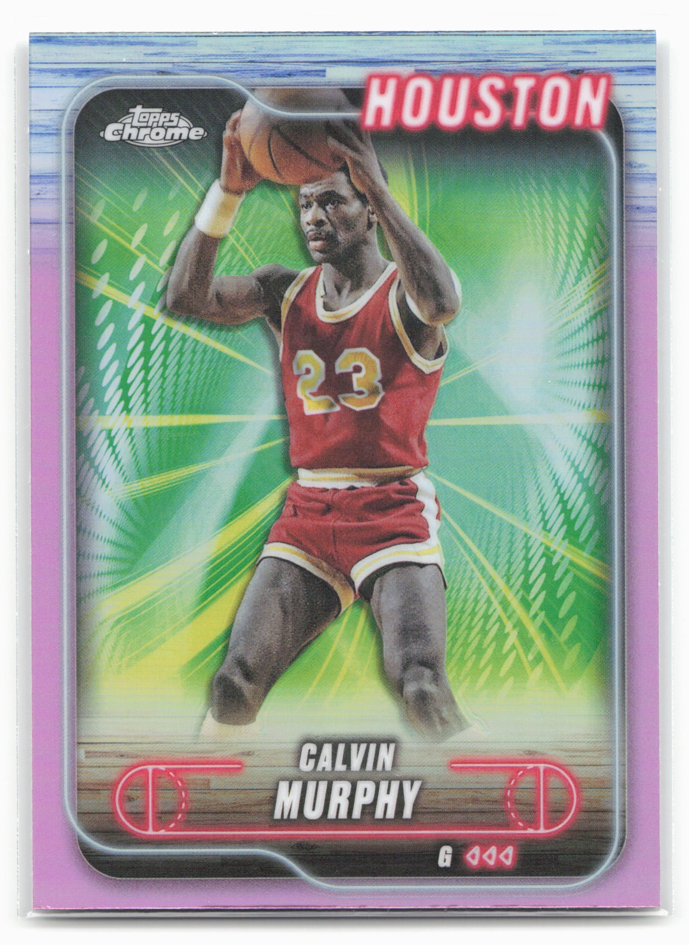 2024-25 Topps Chrome #142 Calvin Murphy Pink Refractor 23220