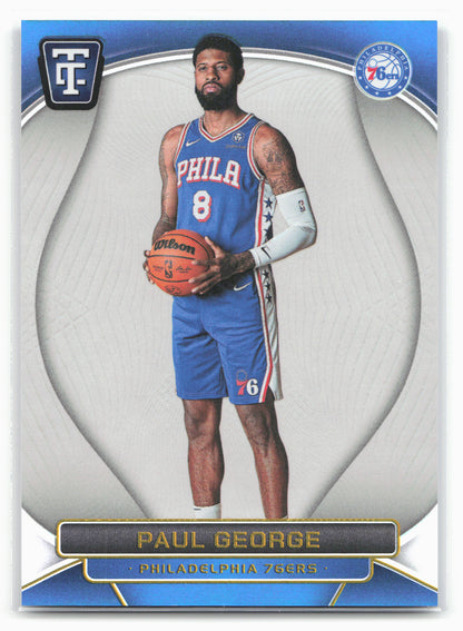 2024-25 Panini Totally Certified #50 Paul George Mirror White Platinum 23222