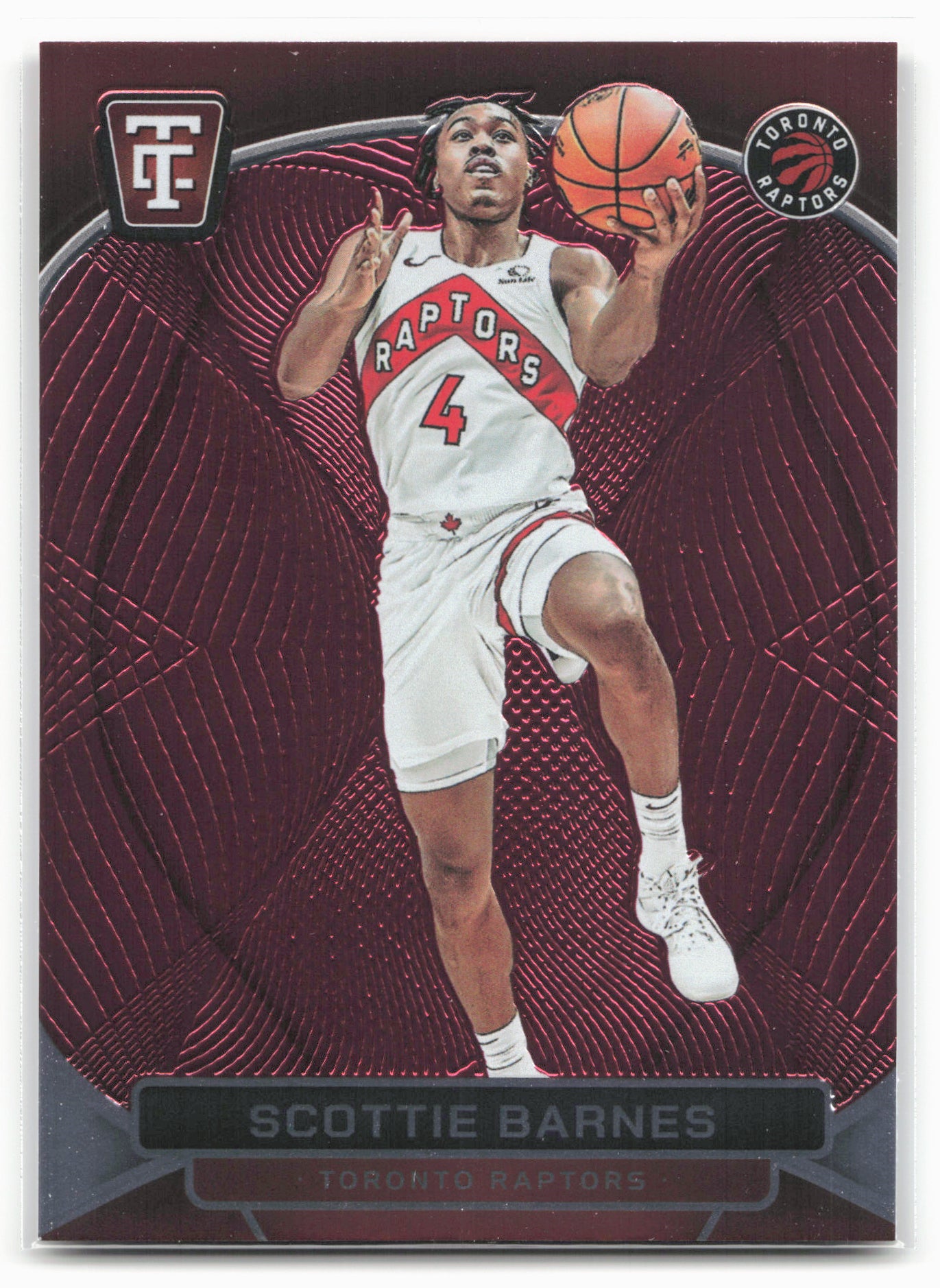 2024-25 Panini Totally Certified #104 Scottie Barnes Mirror Maroon 23224