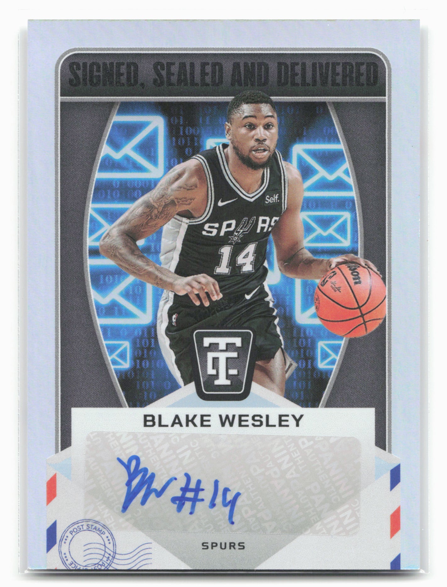 2024-25 Panini Totally Certified #SD-WES Blake Wesley Signed, Sealed, Delivered