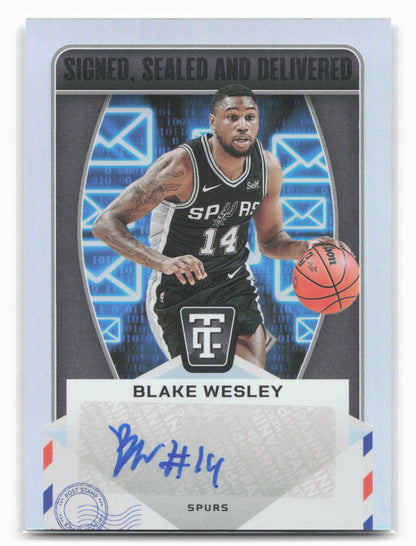 2024-25 Panini Totally Certified #SD-WES Blake Wesley Signed, Sealed, Delivered